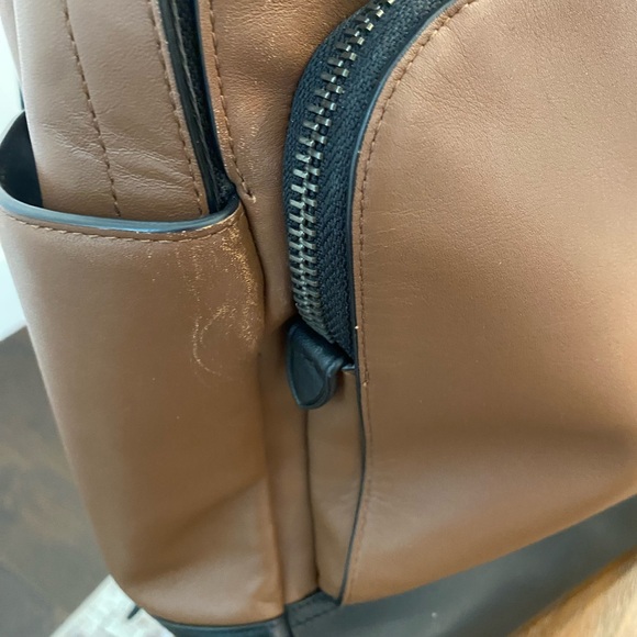 Coach Leather Graham Backpack in Saddle - Picture 7 of 12